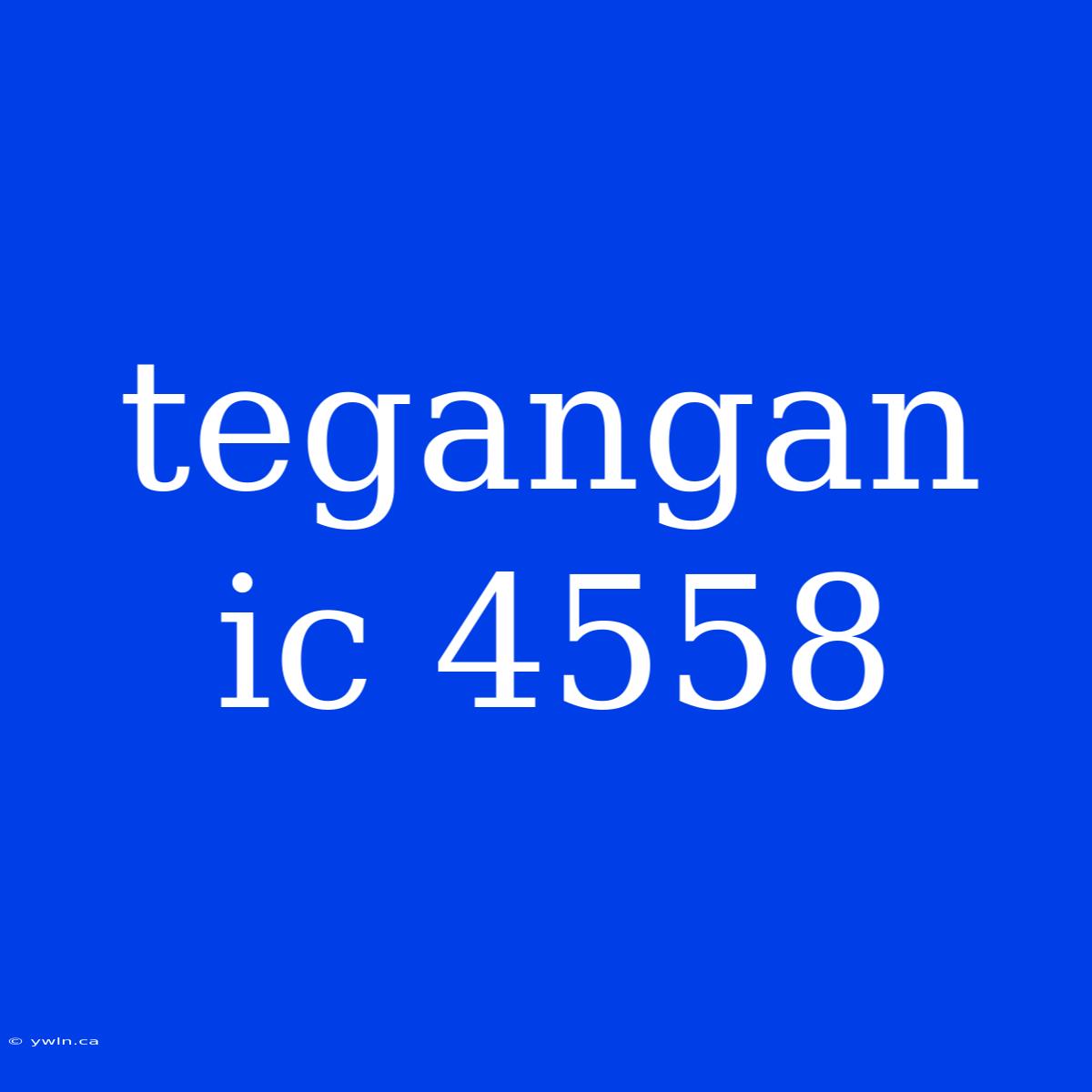 Tegangan Ic 4558