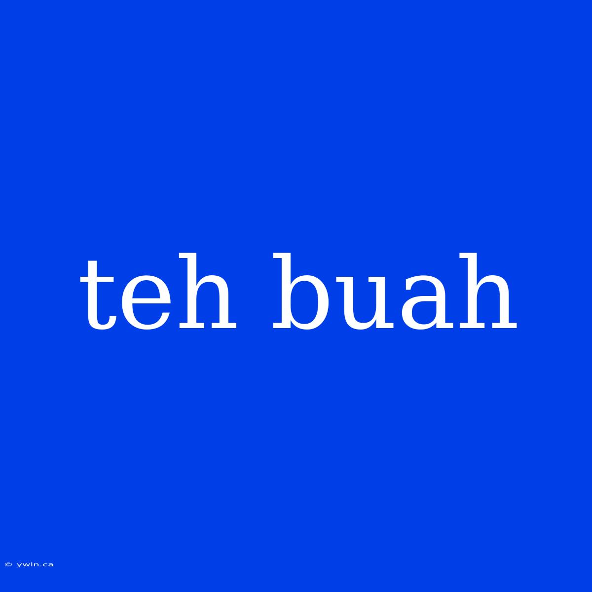 Teh Buah