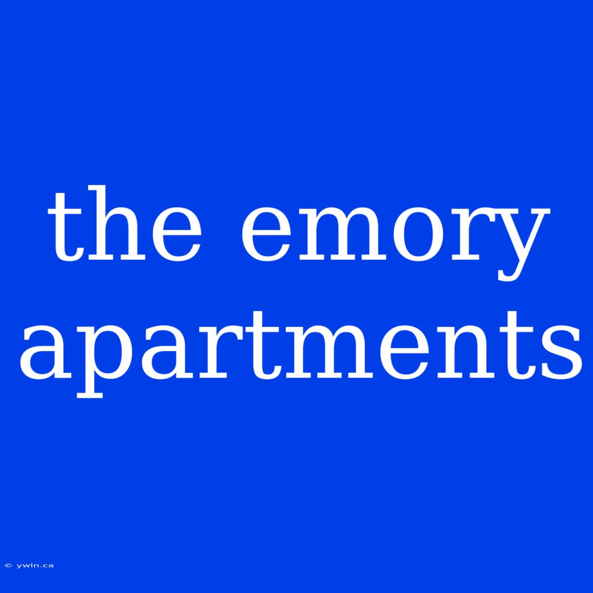 The Emory Apartments