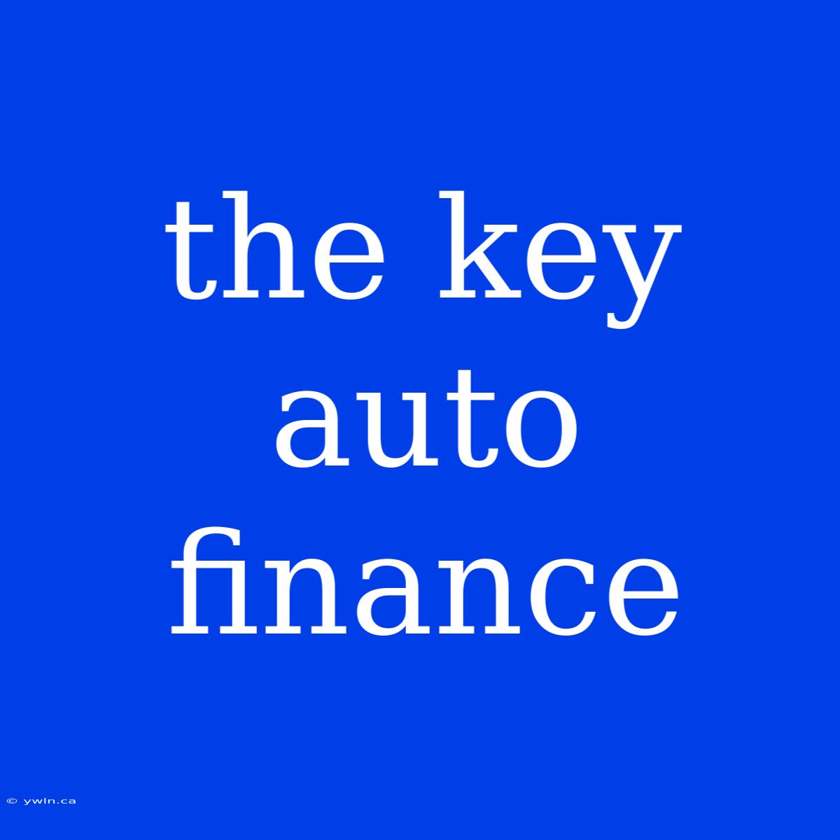 The Key Auto Finance