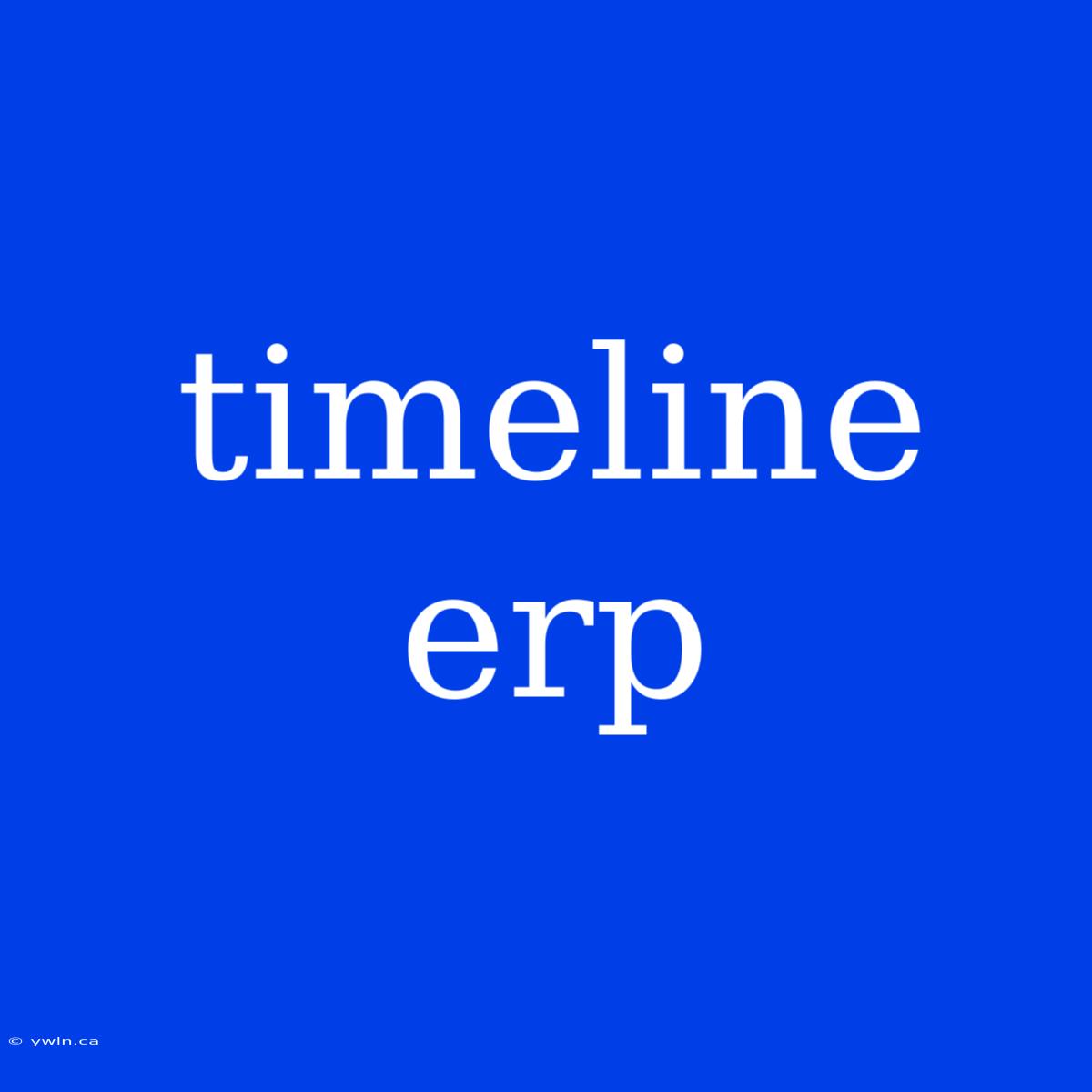 Timeline Erp