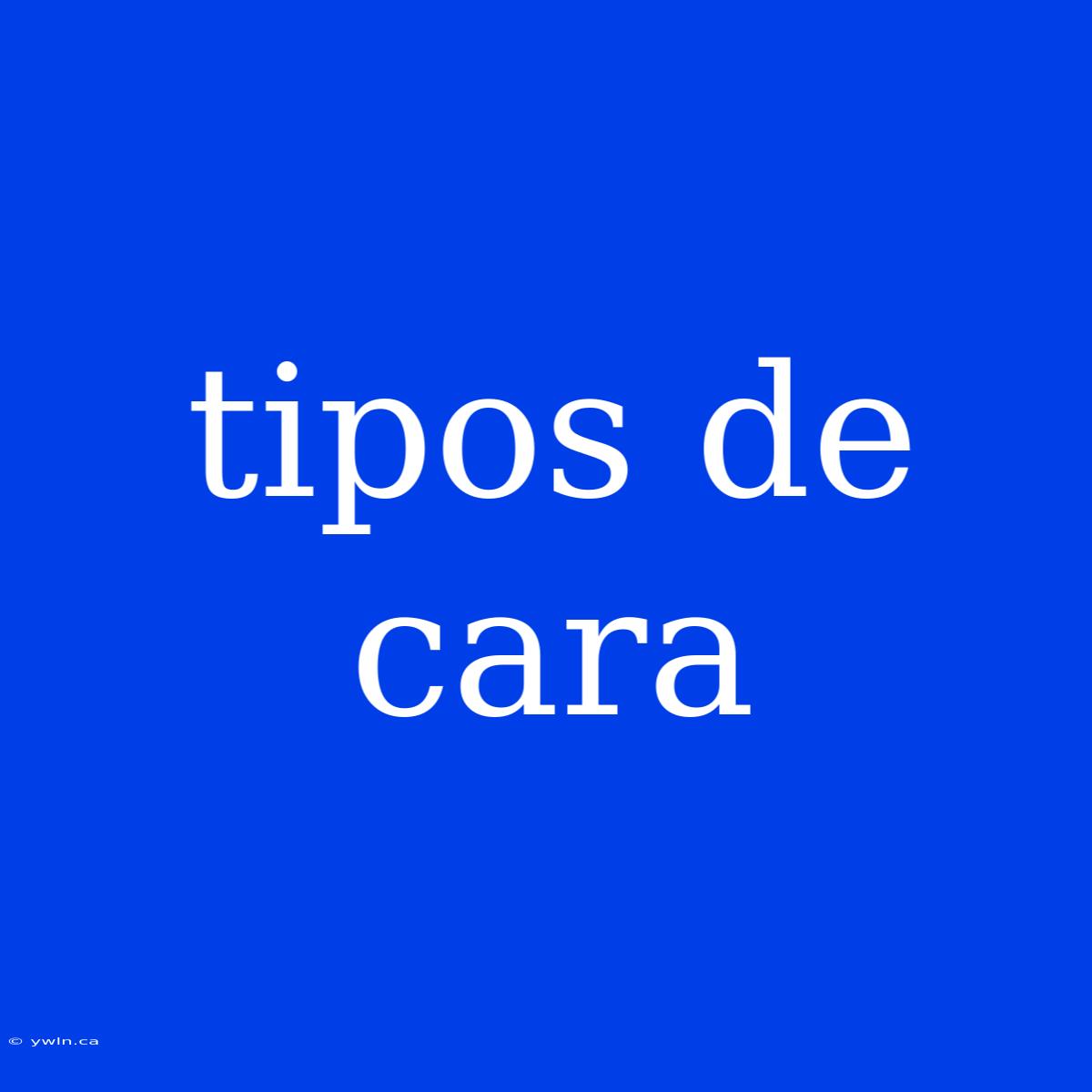 Tipos De Cara