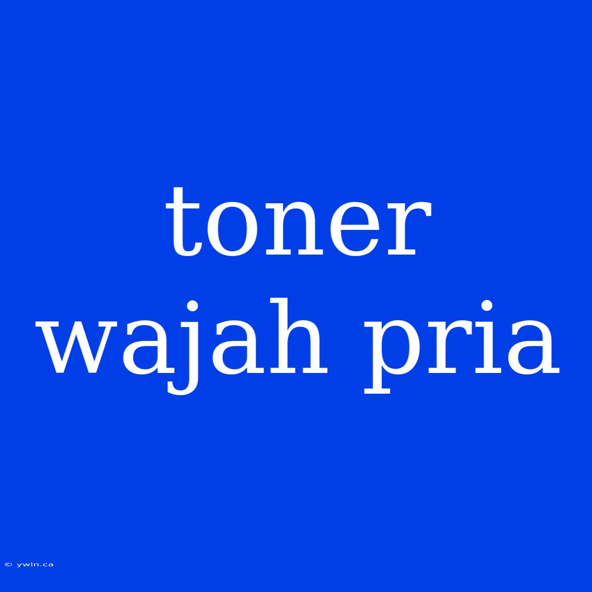 Toner Wajah Pria