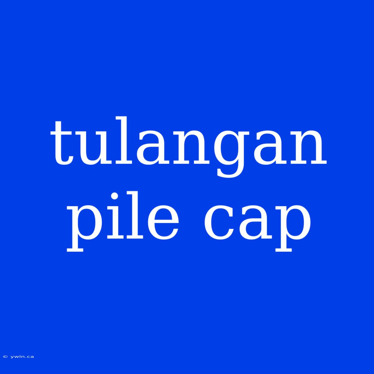 Tulangan Pile Cap