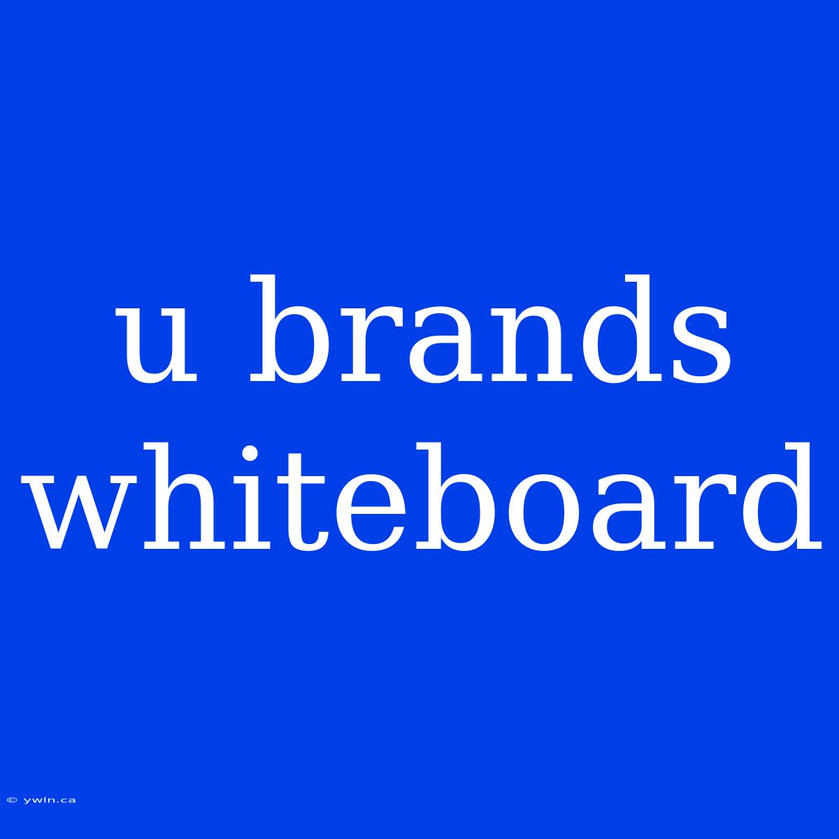 U Brands Whiteboard