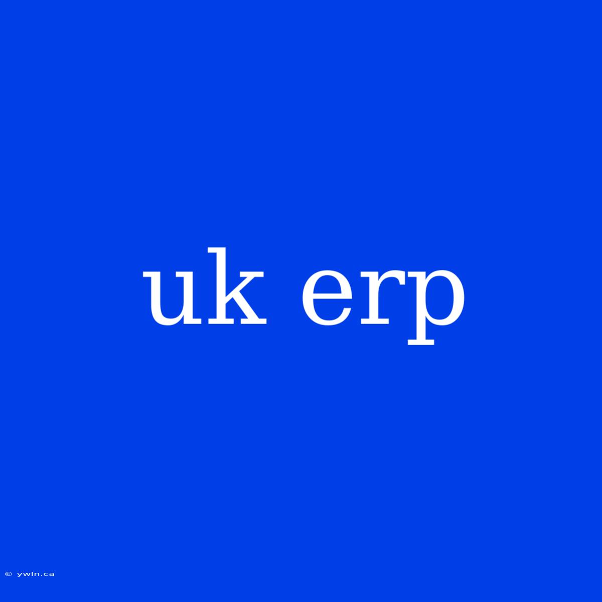 Uk Erp