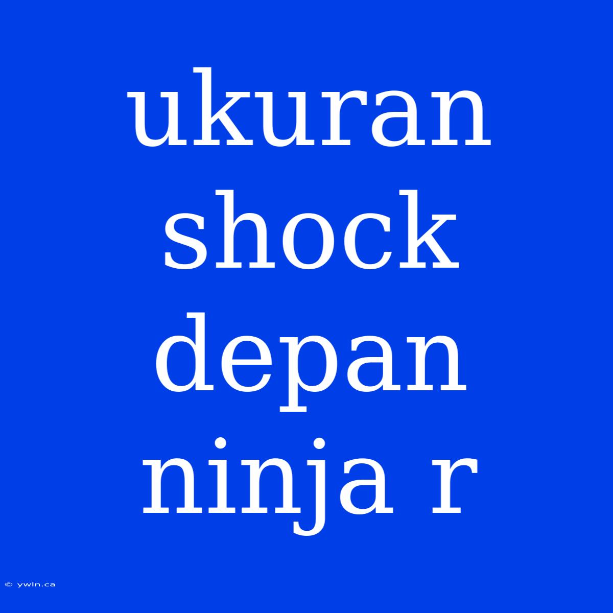 Ukuran Shock Depan Ninja R