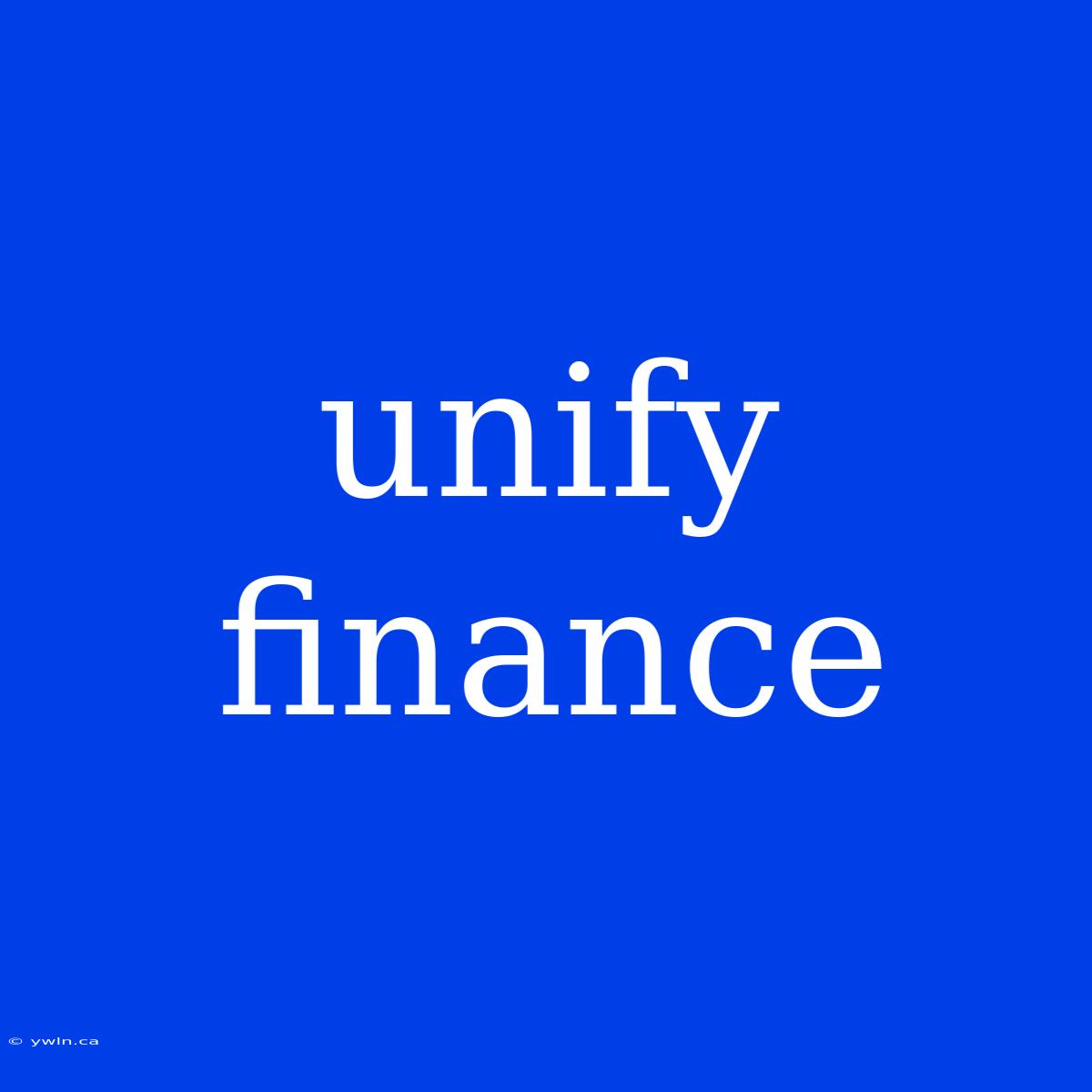 Unify Finance