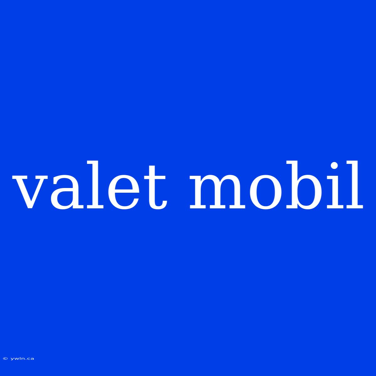 Valet Mobil