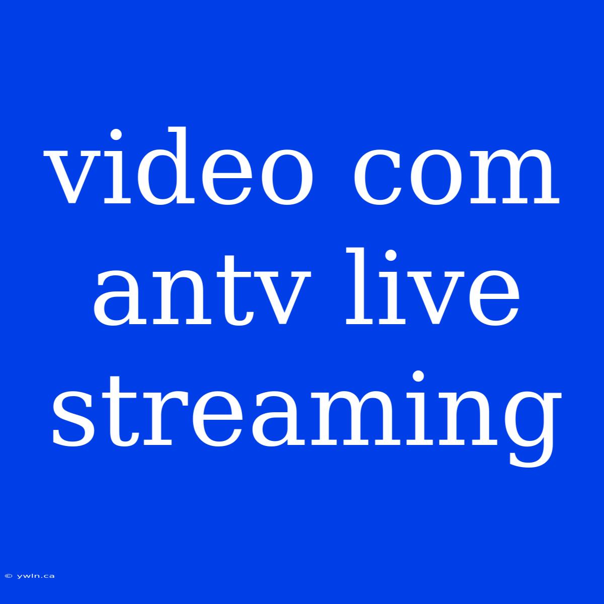 Video Com Antv Live Streaming