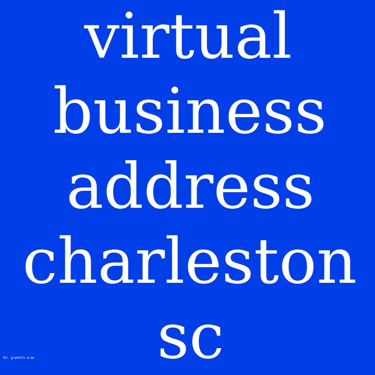 Virtual Business Address Charleston Sc