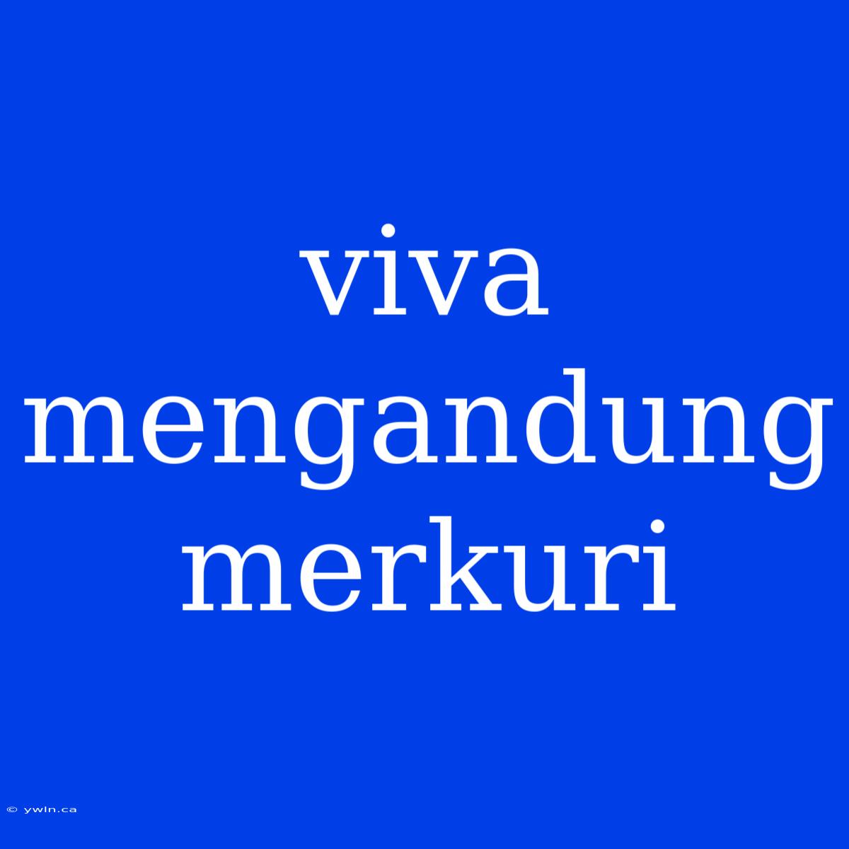 Viva Mengandung Merkuri