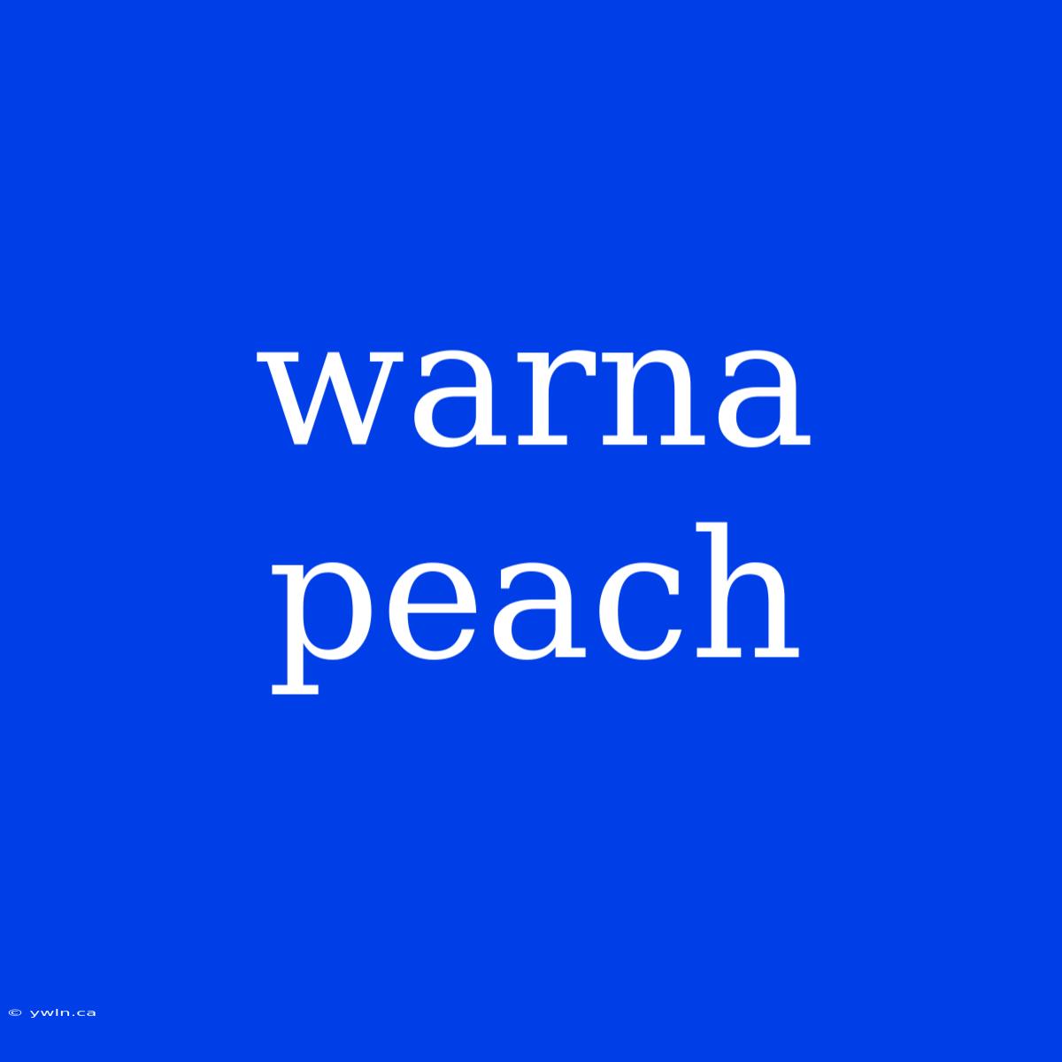 Warna Peach