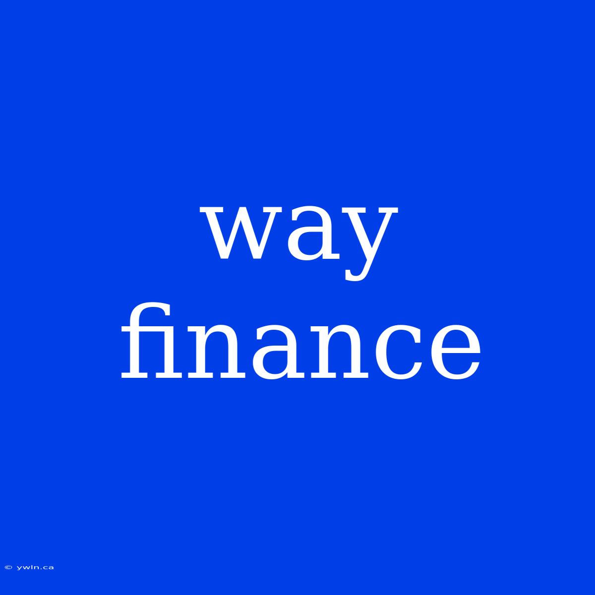 Way Finance