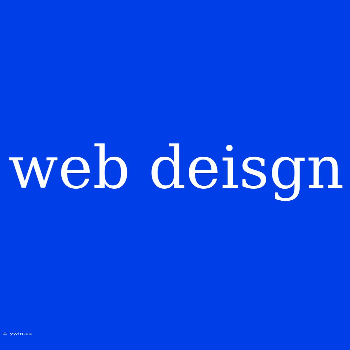 Web Deisgn