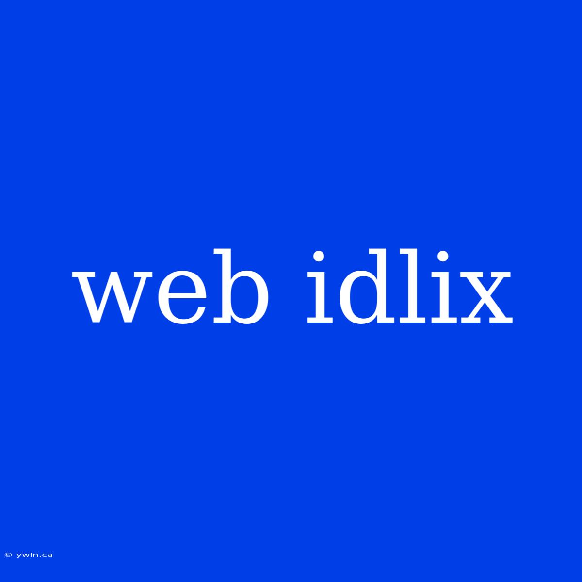 Web Idlix