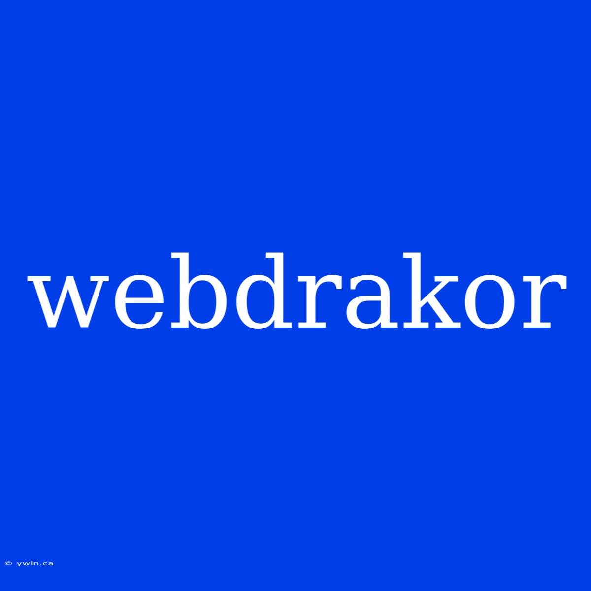 Webdrakor