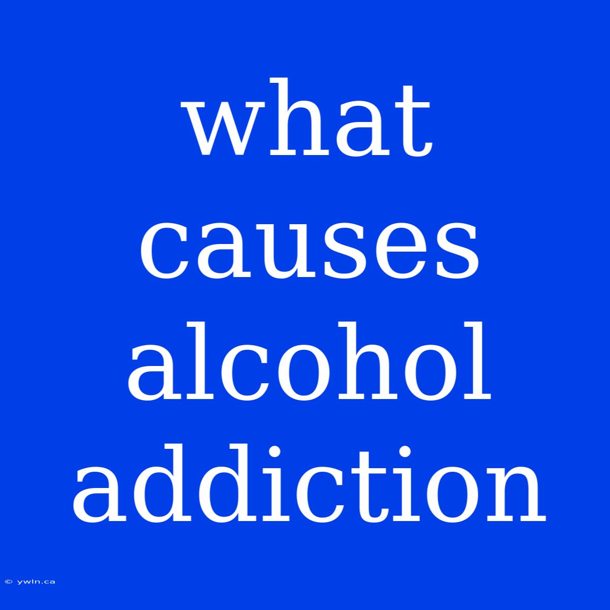 What Causes Alcohol Addiction