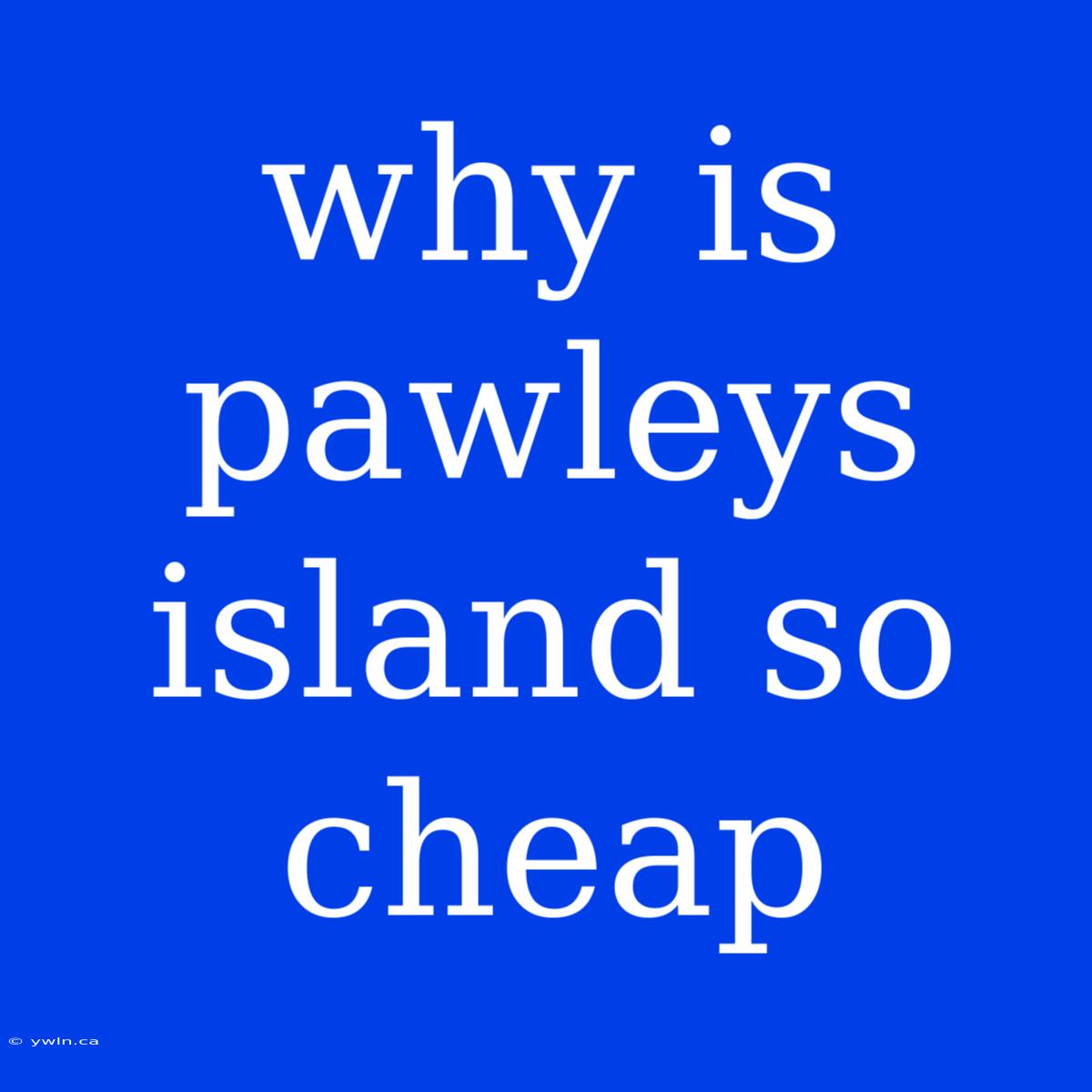 Why Is Pawleys Island So Cheap