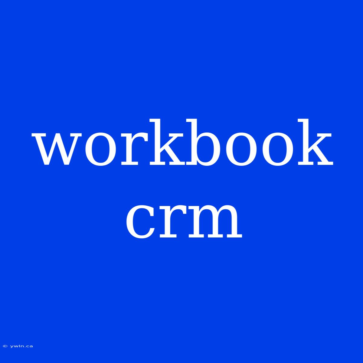 Workbook Crm