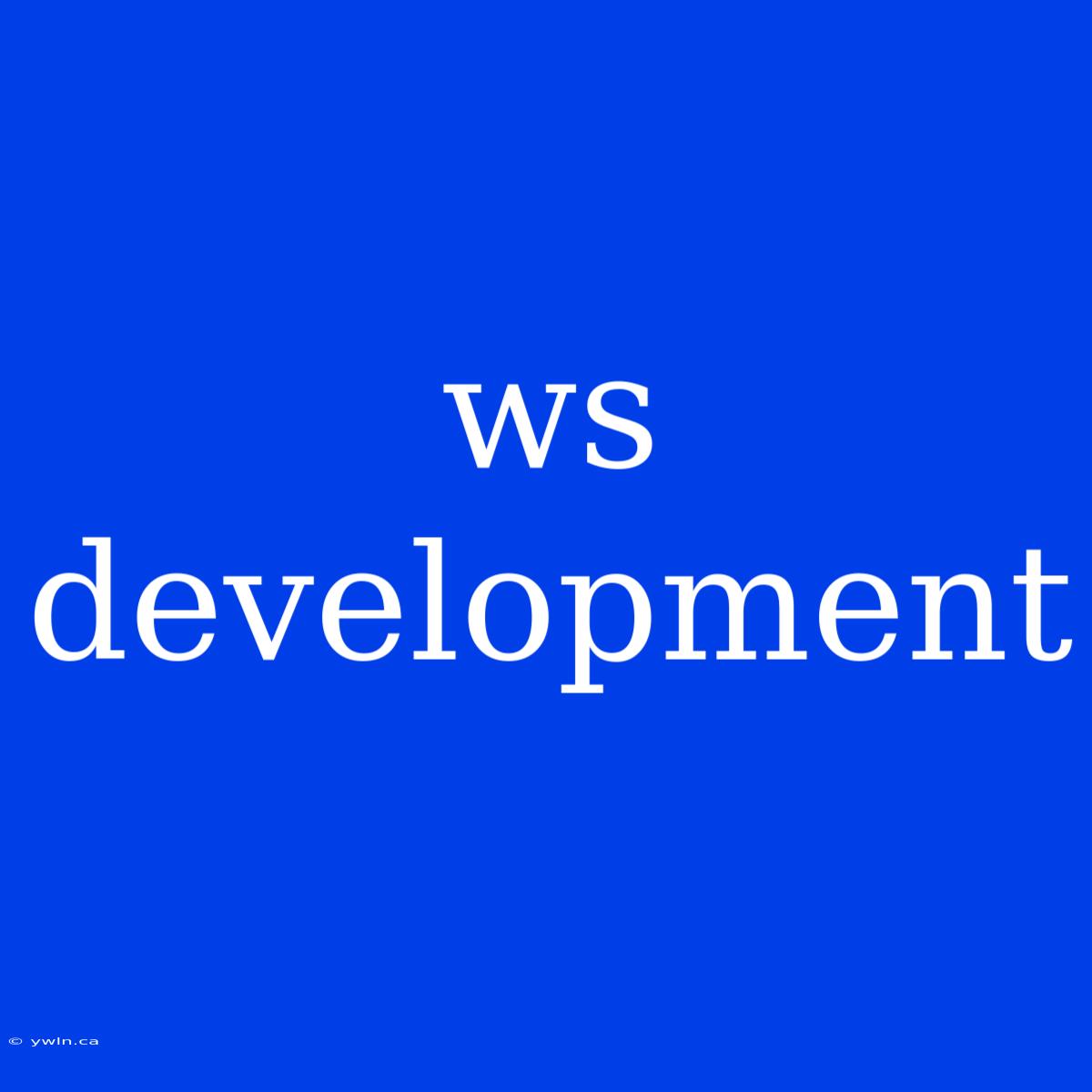 Ws Development