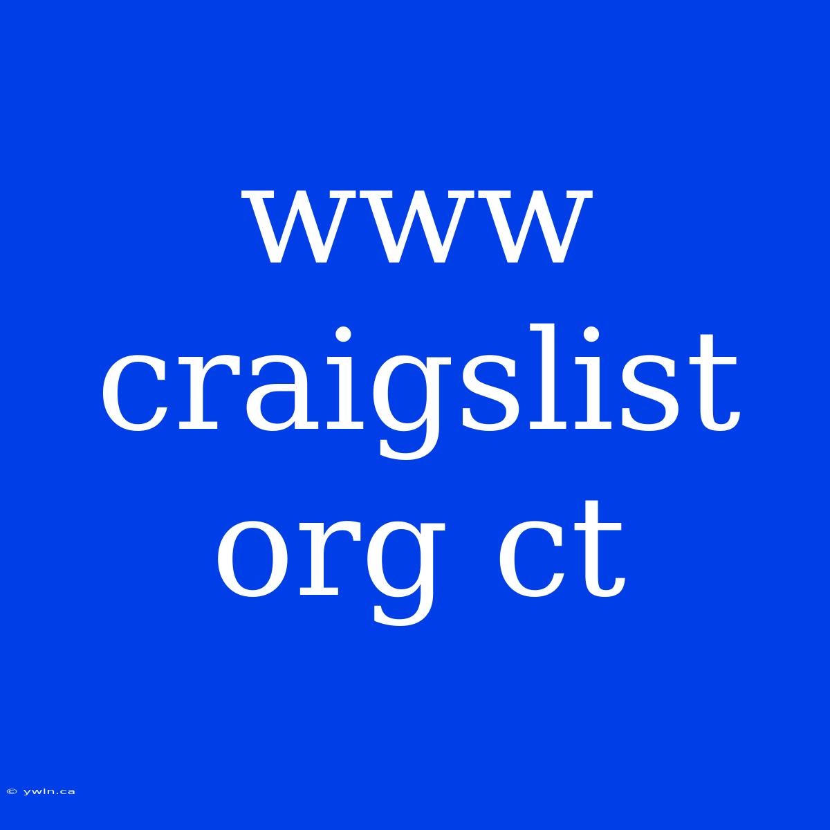 Www Craigslist Org Ct