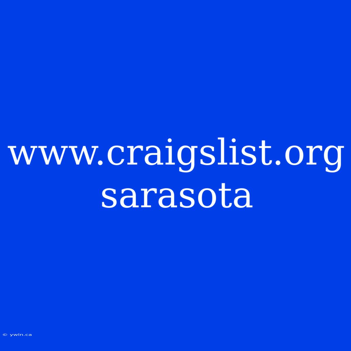 Www.craigslist.org Sarasota