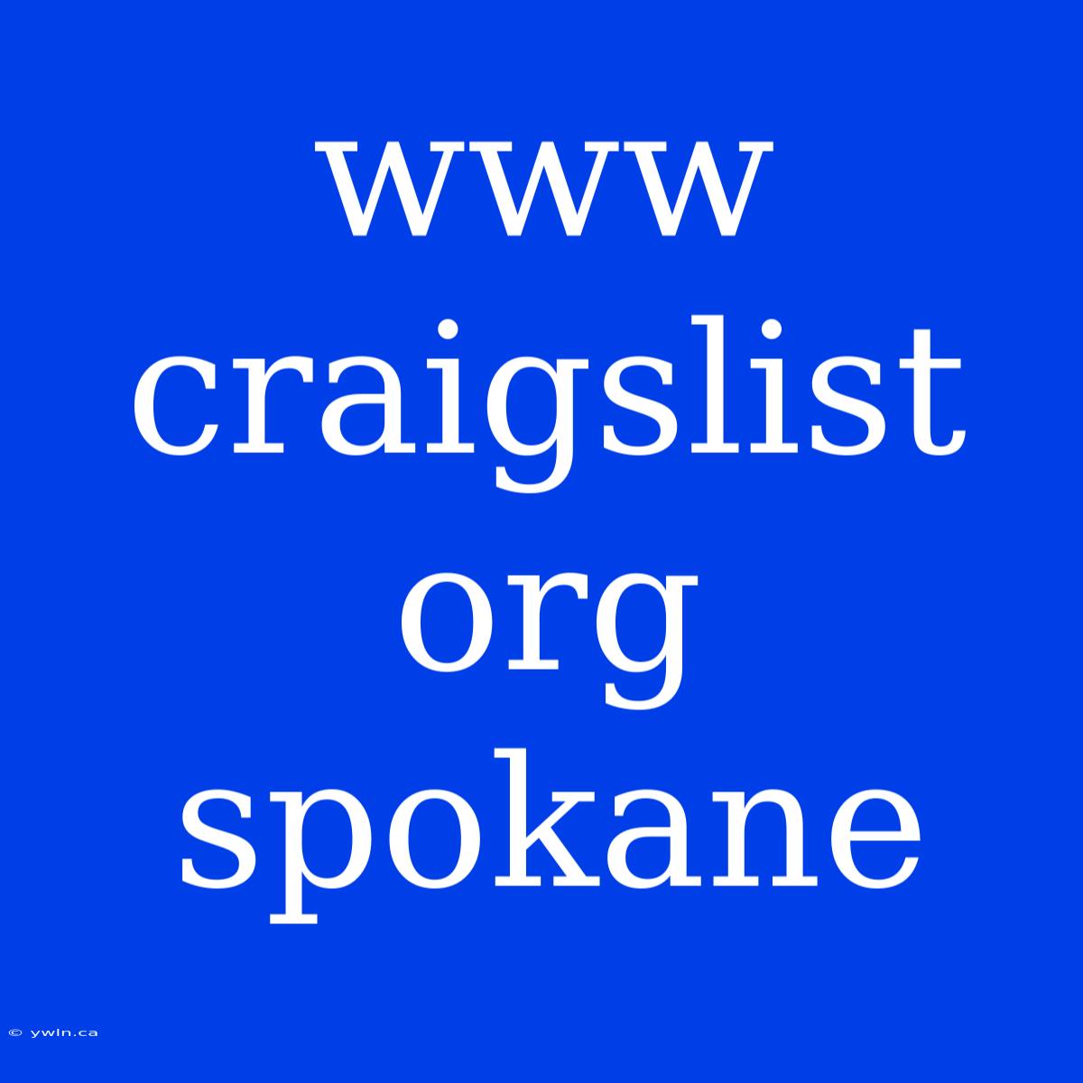 Www Craigslist Org Spokane