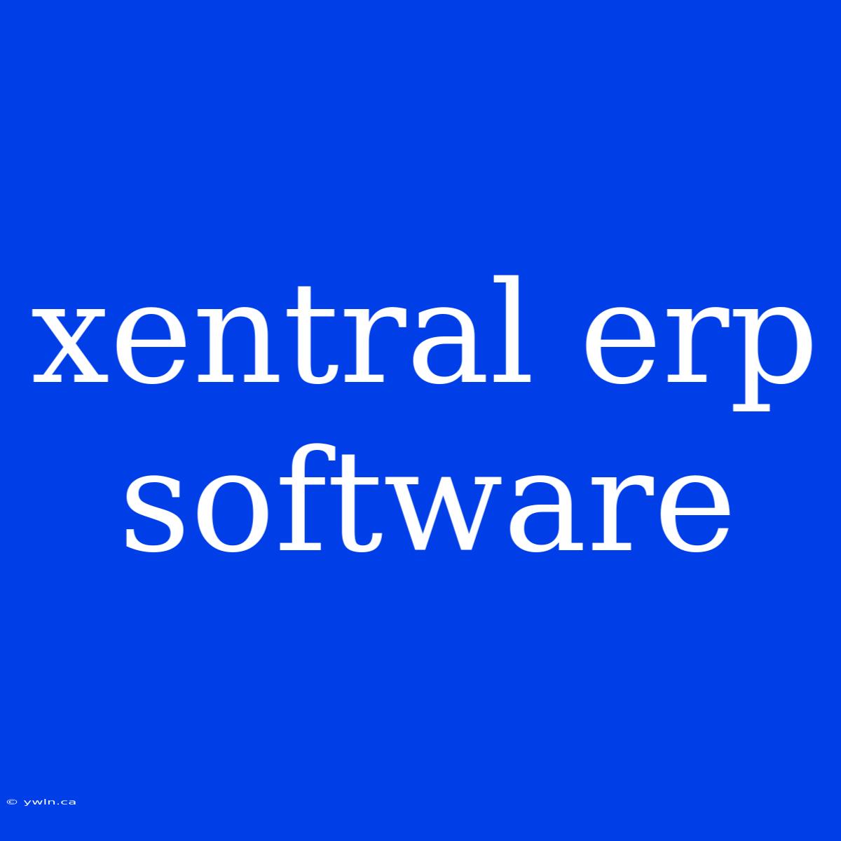 Xentral Erp Software