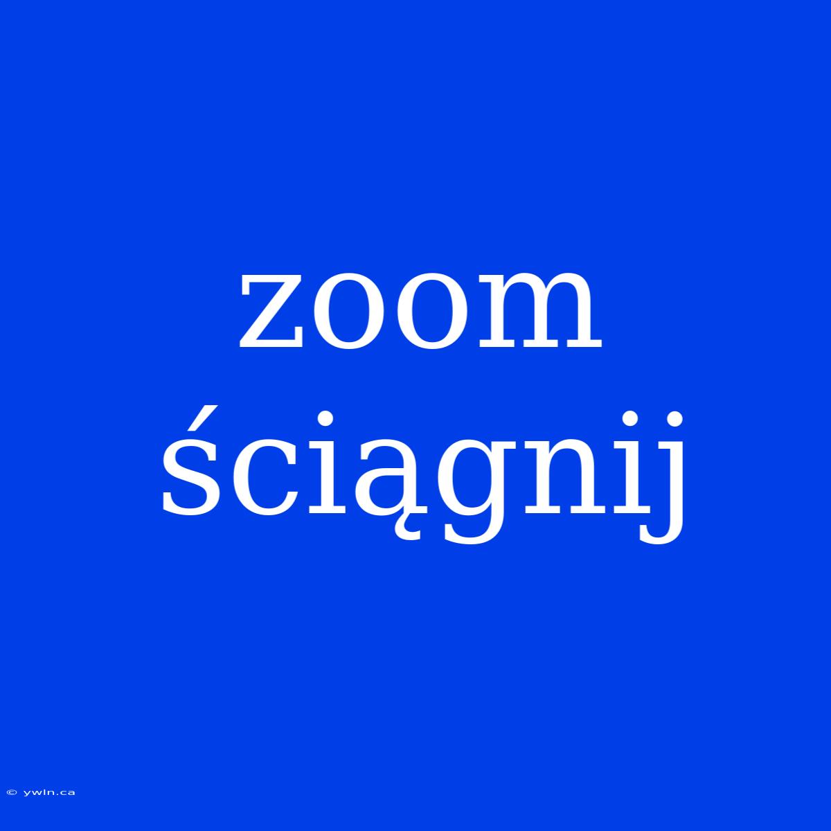 Zoom Ściągnij